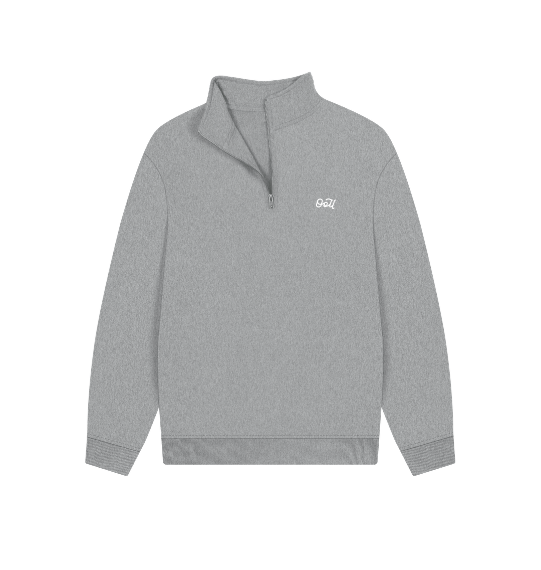 Athletic Grey Printed Sweater
