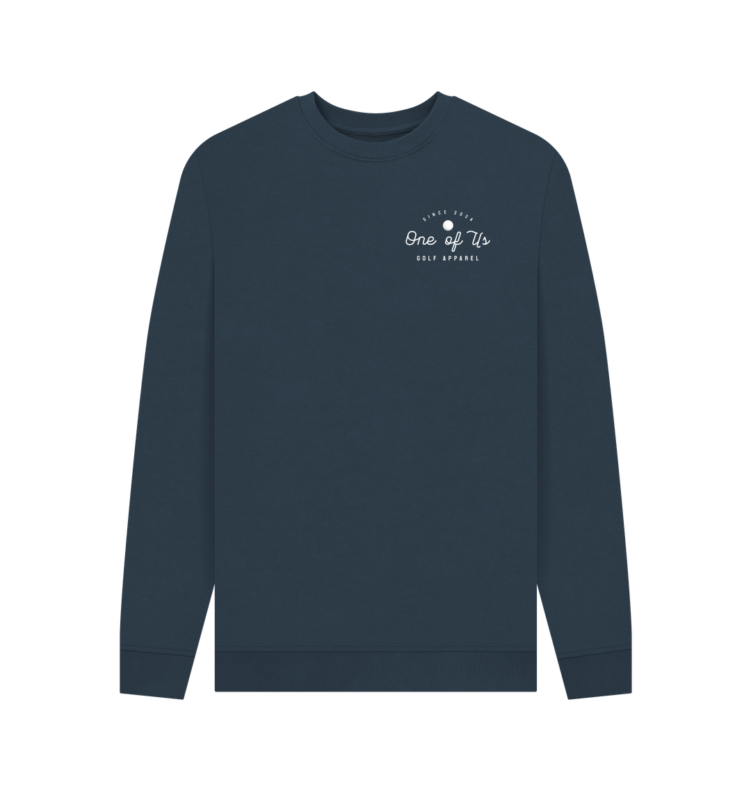 Navy Blue Printed Sweater