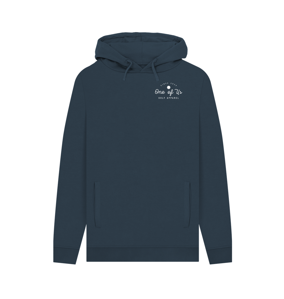 Navy Printed Hoody Front