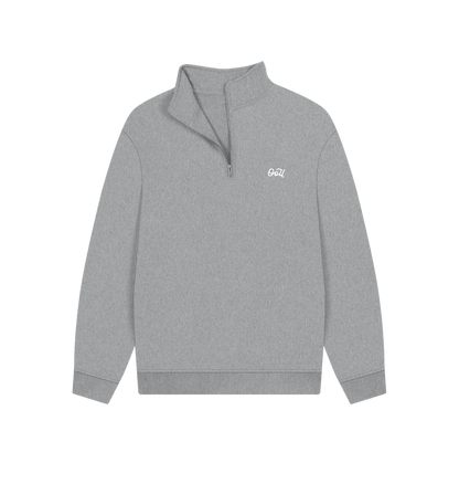 Athletic Grey Printed Sweater