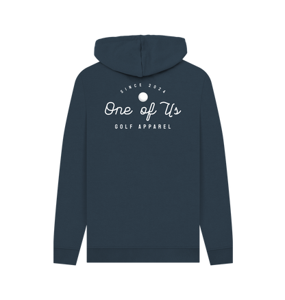 Navy Printed Hoody Back
