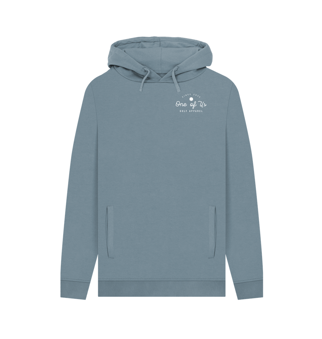 Stone Blue Printed Hoody Front
