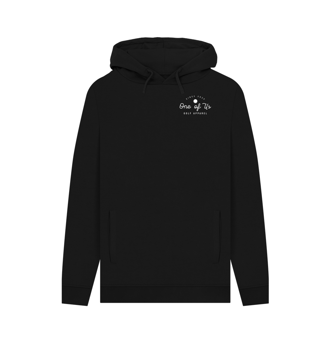 Black Printed Hoody Front
