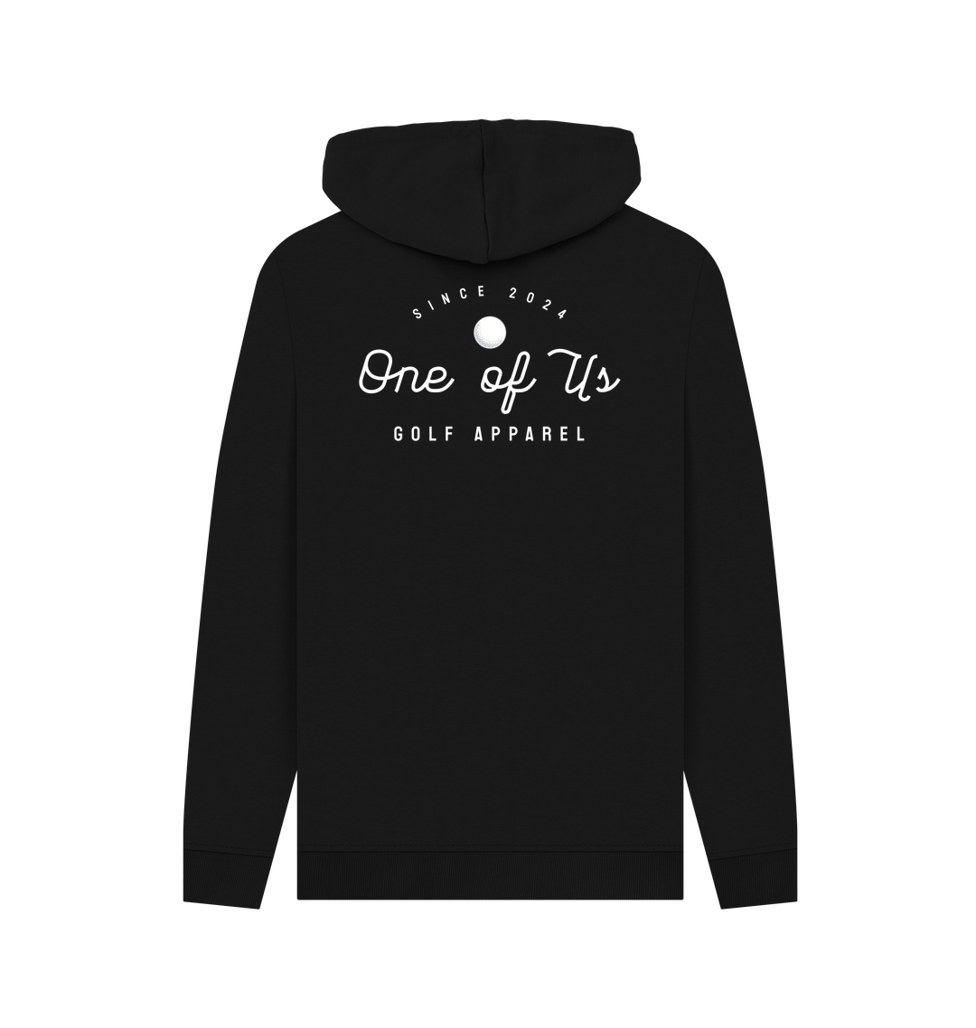 Black Printed Hoody Back